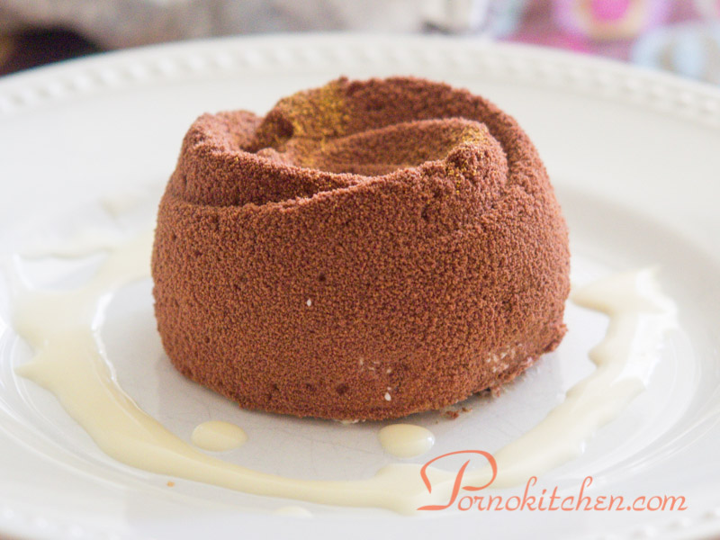 Chocolate 'Bomb' with Hazelnuts and Crème Anglaise